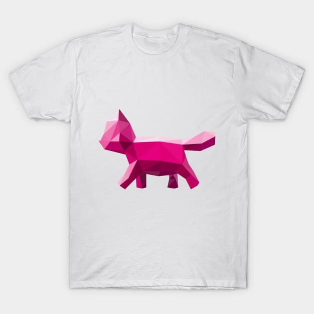 MINIMALISTIC POLYGON CAT T-Shirt by itsyaboifabian